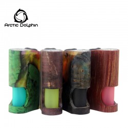Arctic Dolphin Amber Mod - Stabilized wood - Squonk /wood colours