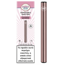 Dinner Lady - Disposable Vape Pen Strawberry Macaroon 20mg 1.5ml