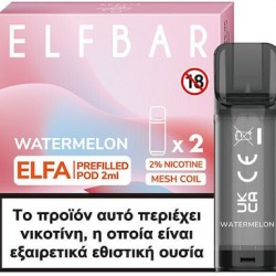 Elf Bar Elfa Watermelon Salt Disposable Pod Kit 2ml /20mg (2 τεμ.)