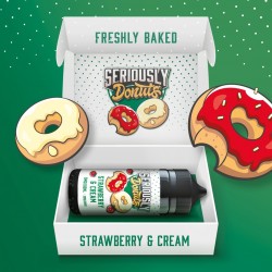 Strawberry & Cream 120ml - Seriously Donuts