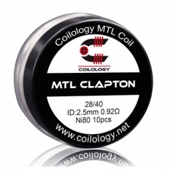 COILOLOGY MTL CLAPTON NI80 0.92OHM 10PCS