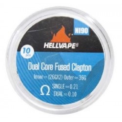 Hellvape NI90 Dual core Fused Clapton Coil (10pcs) 0.21ohm
