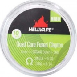 Hellvape NI80 Quad Core Fused Claptons Coils (10pcs) 0.28Ω