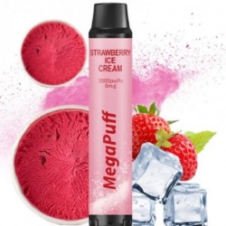 Puff 3000 Strawberry Ice Cream - MegaPuff/0MG/8ML - ΗΛΕΚΤΡΟΝΙΚΟΣ ΝΑΡΓΙΛΕΣ ΜΙΑΣ ΧΡΗΣΗΣ
