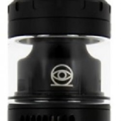 Osiris Mini RTA Matte Black 25mm + Pyrex Bubble - Vaperz Cloud