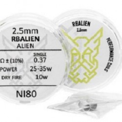RBAlien – Alien 29 coils 2.5mm 0.37Ω ni80 - Bearded Viking Custom