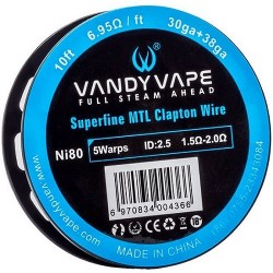 VANDY VAPE SUPERFINE MTL CLAPTON Ni80 30ga+38ga